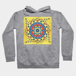 Fiesta Flower Birds Mandala Hoodie